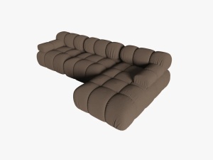 COLTAR MODULAR BELLIS, DREAPTA, 3 LOCURI, 285 CM, MARO 40, TAPITERIE DIN CATIFEA 3D, DESIGN DEOSEBIT - Img 3