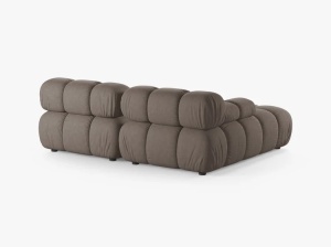 COLTAR MODULAR BELLIS, PE STANGA, CAPPUCCINO, CU TAPITERIE DIN TEXTIL STRUCTURAT LIBERTY, MICADONI - Img 3