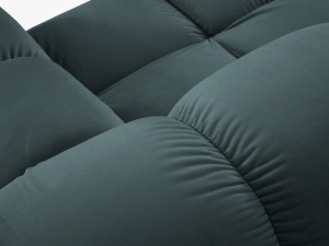 COLTAR MODULAR BELLIS, STANGA, 3 LOCURI, 285 CM, VERDE PETROL 87, TAPITERIE DIN CATIFEA, DESIGN DEOSEBIT - Img 8