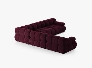 COLTAR MODULAR BELLIS, VISINIU, CU TAPITERIE DIN CATIFEA VENUS, MICADONI - Img 3