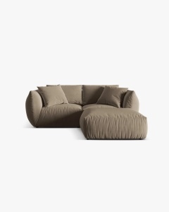 COLTAR MODULAR CHRIS, 220X100, MARO DESCHIS, CU TAPITERIE DIN TEXTIL CATIFEA CASINO, MICADONI