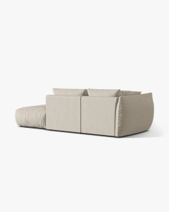 COLTAR MODULAR CHRIS, PE DREAPTA, 315X100, NATURAL, CU TAPITERIE DIN TEXTIL STRUCTURAT LINS, MICADONI - Img 2