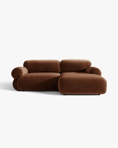 COLTAR MODULAR, OPHELIA, MARO, PE DREAPTA, 236 CM, CU TAPITERIE DIN TEXTIL CATIFEA VENUS, MICADONI