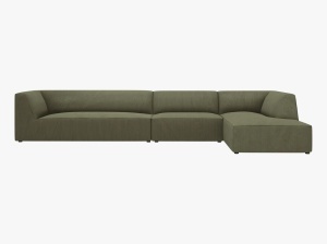 COLTAR MODULAR RUBY, DREAPTA, 5 LOCURI, 366 CM, DIVERSE CULORI SI MATERIALE, DESIGN DEOSEBIT - Img 6
