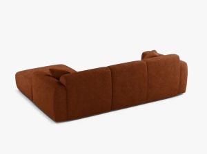 COLTAR MOLINO, 225 CM, PE DREAPTA, CARAIZIU, CU TAPITERIE DIN TEXTIL BOUCLE BALOO, MICADONI - Img 3