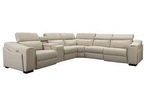 COLTAR MULTIFUNCTIONAL PRIME, 300X270CM, CU SPATIU DE DEPOZITARE, PRIZE, REALIZAT DIN LEMN SI PIELE ECO, CULOARE BEJ