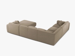 COLTAR PANORAMIC MOLINO, PE STANGA, BEJ INCHIS, 326 CM, , CU TAPITERIE DIN TEXTIL CHENILLE EDEN, MICADONI - Img 3