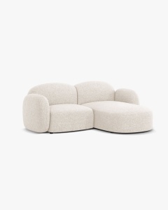 COLTAR PE DREAPTA, BLAIR, 194X 95, BEJ DESCHIS, CU TAPITERIE DIN TEXTIL CHENILLE EDEN, MICADONI - Img 2
