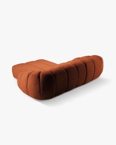 COLTAR PE DREAPTA DIANA, CARAMIZIU, 294X182 CM, TAPITAT CU TAPITERIE DIN TEXTIL STRUCTURAT BUBBLE MICADONI - Img 3