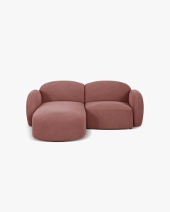 COLTAR PE STANGA, BLAIR, 194X 95, FLAMINGO, CU TAPITERIE DIN TEXTIL CATIFEA CASINO, MICADONI