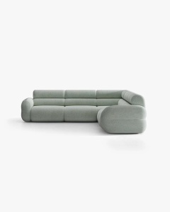 COLTAR SIMETRIC NEO, ALBASTRU PAL, 295X295 CM, TAPITAT CU TAPITERIE DIN TEXTIL CHENILLE SILENCIO, MICADONI