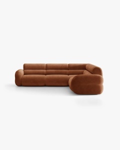COLTAR SIMETRIC NEO, CARAMIZIU, 295X295 CM, TAPITAT CU TAPITERIE DIN TEXTIL CHENILLE GOLD, MICADONI