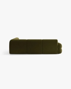 COLTAR SIMETRIC NEO, VERDE MASLINIU INCHIS, 295X295 CM, TAPITAT CU TAPITERIE DIN TEXTIL BOUCLE BALOO, MICADONI - Img 4