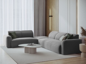 COLTAR STANGA 315CM, JASMIN 6 LOCURI, DIVERSE CULORI, MATERIAL CATIFEA, ARTIM GROUP COLLECTION - Img 12