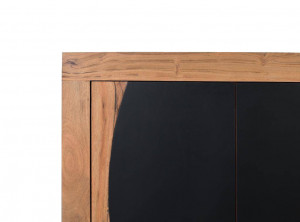 COMODA/BUFET 160CM, NATURAL/NEGRU, DIN LEMN DE MANGO, DESIGN EXTRAVAGANT - Img 7
