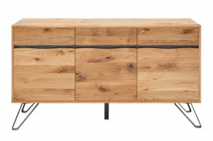COMODA/ BUFET LIVING 160CM, EDGE, DIN LEMN MASIV DE STEJAR, STIL INDUSTRIAL, ARTIM GROUP SELECTION - Img 6
