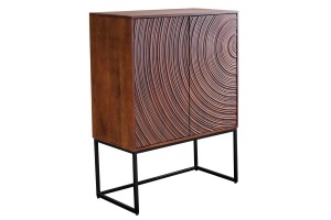 COMODA/DULAP LIVING, ORBIT 120CM, REALIZAT DIN LEMN DE MANGO 3D SI METAL, CULOARE NEAGRA, ARTIM GROUP SELECTION - Img 6