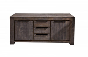 COMODA, IRON CRAFT 175CM, DIN LEMN DE MANGO, COD 39277, STIL VINTAGE INDUSTRIAL - Img 6