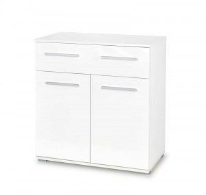 COMODA LIMA KM-1, ALBA, DIN PAL MELAMINAT, STIL MODERN - Img 1