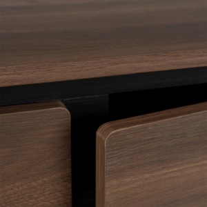 COMODA LIVING 200CM, ARTIM MEBLE, CU 4 USI, REALIZATA DIN MDF, CULOARE NUC, STIL MODERN - Img 5