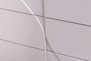 COMODA LIVING SAVOY 150CM, 3D, REALIZATA DIN MDF SI PLACA CERAMICA, CULOARE ALBA, ARTIM GROUP SELECTION - Img 5