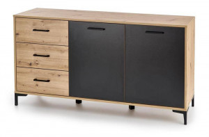 COMODA RAVEN KM-1, STEJAR ARTIZAN/NEGRU, HALMAR