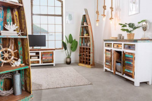 COMODA TV 150CM, JAKARTA, LEMN DE MANGO, STIL SHABBY, ARTIM GROUP SELECTION - Img 2