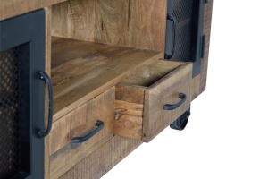 COMODA TV 150CM, LEMN DE MANGO SI METAL, GINER Y COLOMER - Img 5