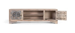 COMODA TV 180CM, LEMN DE MANGO, DESIGN ART DECO, GINER Y COLOMER - Img 2