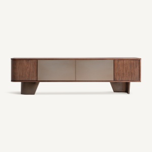 COMODA TV BOURNEL 200CM, REALIZAT DIN METAL, FURNIR, STIL CONTEMPORAN, FINISAJ MARO, VICAL HOME