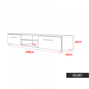 COMODA TV EDITH DIN LEMN SI PLACI LAMINATE SI MDF - DIVERSE NUANTE - Img 7