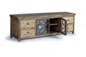 COMODA TV LIVING, GINER 1282, DIN LEMN DE MANGO SI METAL, ARTIM GROUP SELECTION - Img 3