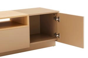 COMODA TV LOFT 160CM, REALIZATA DIN MDF SI FURNIR STEJAR, CULOARE GRI NATUR, ARTIM GROUP SELECTION - Img 4