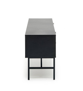 COMODA TV MURANO RTV-1, 150X61 CM, STEJAR ARTISAN/NEGRU, DIN MDF FURNIRUIT SI METAL, STIL MODERN - Img 6