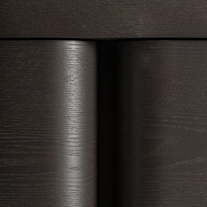 COMODA TV RIZE 200CM, LEMN DE STEJAR DE CULOARE NEAGRA, STIL ART DECO, VICAL HOME - Img 7