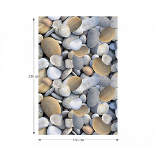 Covor 160x230 cm, model pietre, multicolor, BESS, 0000203391 - Img 3