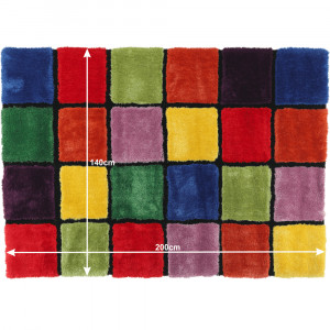 Covor, roşu/verde/galben/violet, 140x200, LUDVIG TYP 4, 0000201406 - Img 3