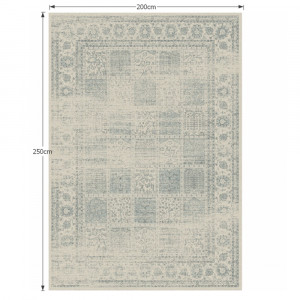 Covor vintage 200x250 cm, gri, ELROND, 0000194619