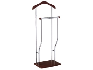 CUIER DE HAINE GREG, 107 CM, WENGE/CROM, DIN METAL SI LEMN, STIL MODERN