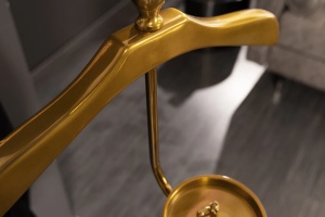 CUIER/SUPORT HAINE, VALET 128CM, DIN METAL, AURIU, IDEAL PENTRU HORECA - Img 7