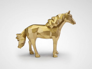 DECORATIUNE FUTURE HORSE, 75CM, STIL EXCLUSIVIST, COD 679466 - Img 6