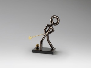 DECORATIUNE STATUETA, GOLF 30CM, RASINA, ARTIM GROUP SELECTION - Img 6