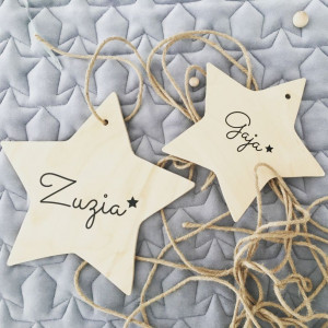 DECORATIUNE STEA PENTRU CAMERA COPII/BEBELUSI STAR PERSONALIZARE CU NUMELE COPILULUI BA