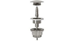 DOP LAVOAR REA UNIVERSAL, CU CLICK CLACK, NICHEL PERIAT, DIN ALAMA, CALITATE SUPERIOARA - Img 2