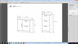DULAP ADA 60 ALB DESIGN MODERN LSK - Img 2