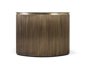 DULAP BAR LIVING SAMBHAL 145CM, REALIZAT DIN LEMN DE MANGO SI BLAT DIN MARMURA, CULOARE BRONZ/NEGRU, GINER Y COLOMER - Img 4