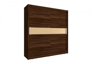 DULAP DORMITOR WIKI V 200 STEJAR SONOMA CIOCOLATIU DESIGN MODERN PSK - Img 1