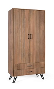 DULAP ELEGANT AURIS 90CM, REALIZAT DIN LEMN DE MANGO SI METAL, CULOARE NATUR, GINER Y COLOMER