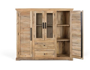 DULAP LIVING, 160CM, LEMN DE MANGO, CULORE NATUR, DESIGN RUSTIC, ARTIM GROUP SELECTION - Img 3