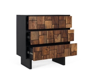 DULAP LIVING 80CM, COD 2283, LEMN DE MANGO, GINER Y COLOMER, STIL MODERN - Img 3